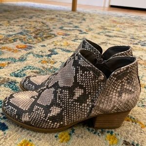 Snake Skin Fergie Booties